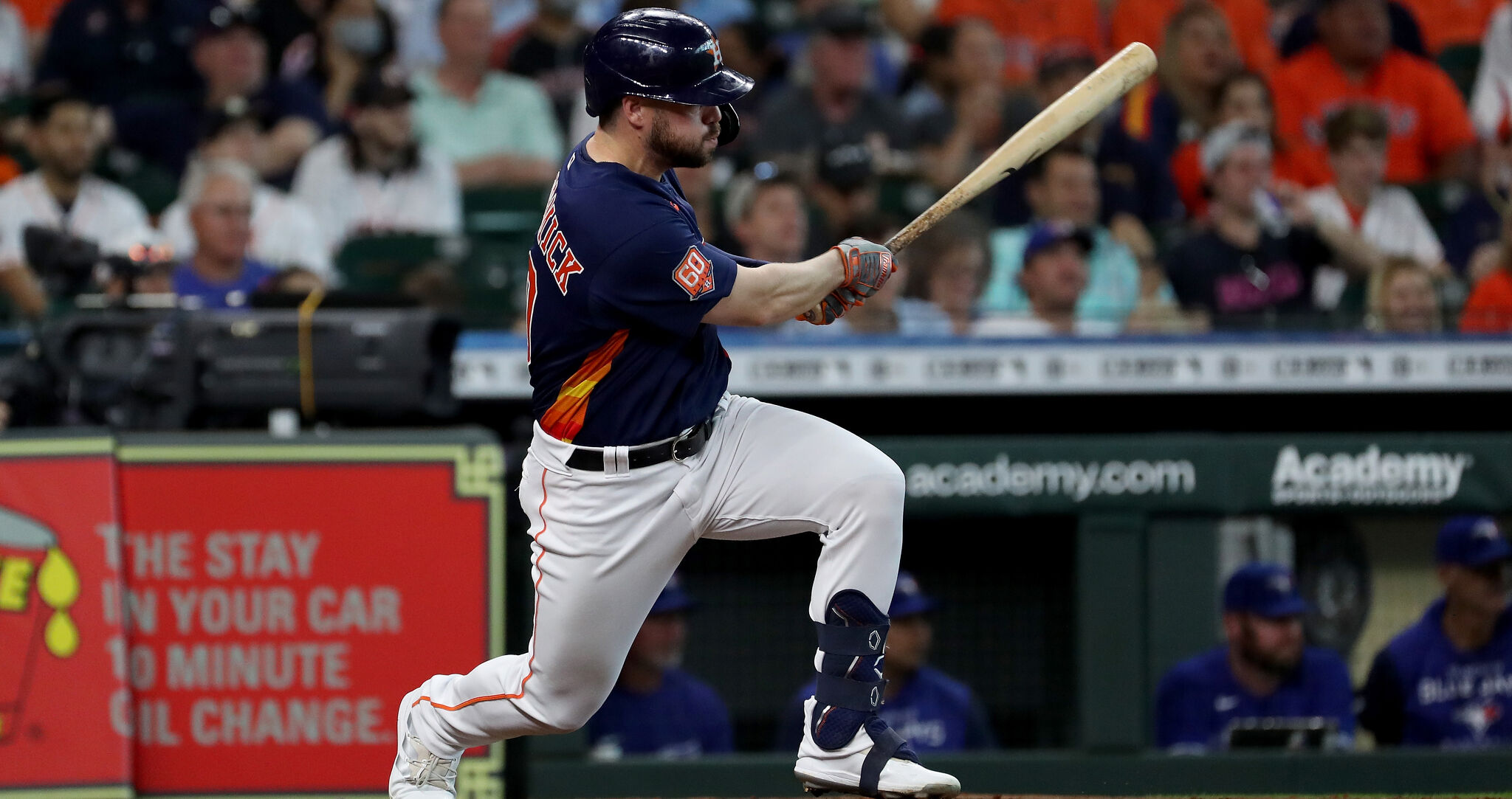 Parker Mushinski of the Houston Astros delivers during the eighth News  Photo - Getty Images