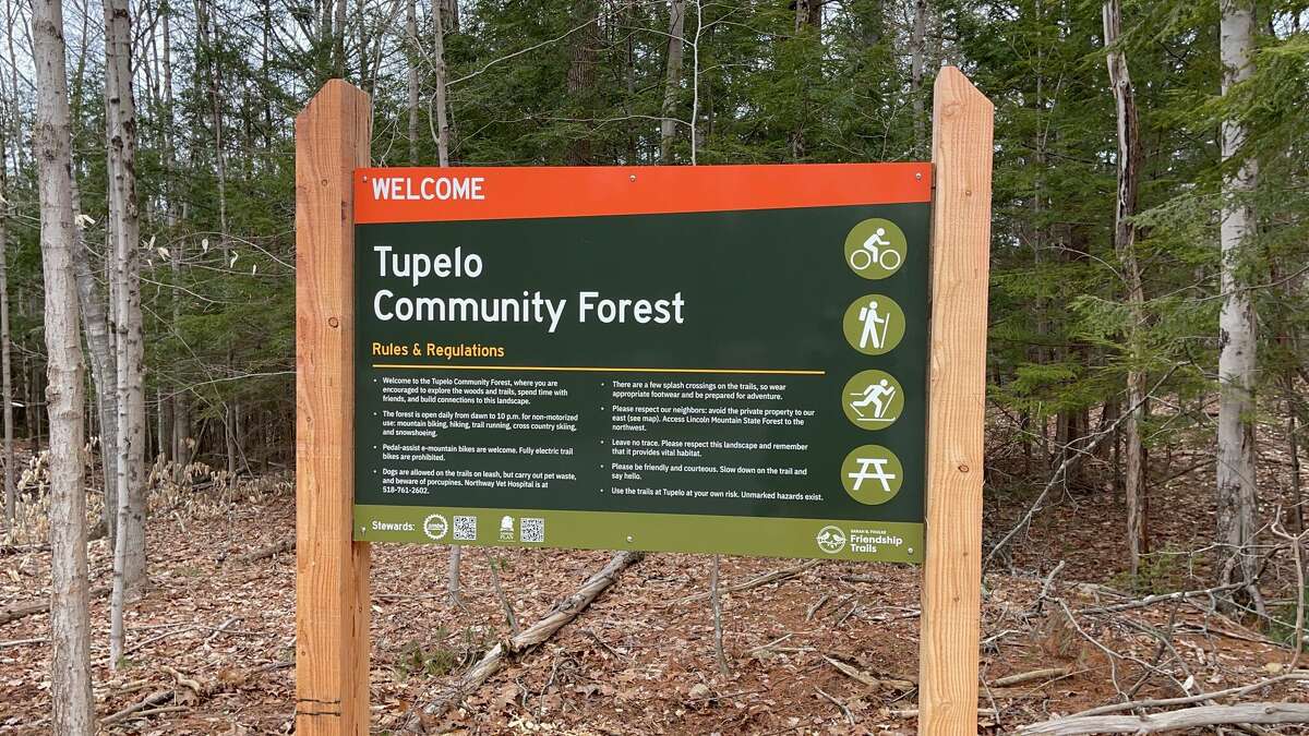 Tupelo Community Forest, a 145-acre forest with 3 miles of trails, has opened in Greenfield for outdoor activities. 