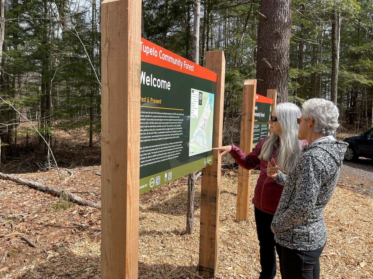 The Tupelo Community Forest, a 145-acre forest with 3 miles of trails, opened in Greenfield for outdoor activities. 