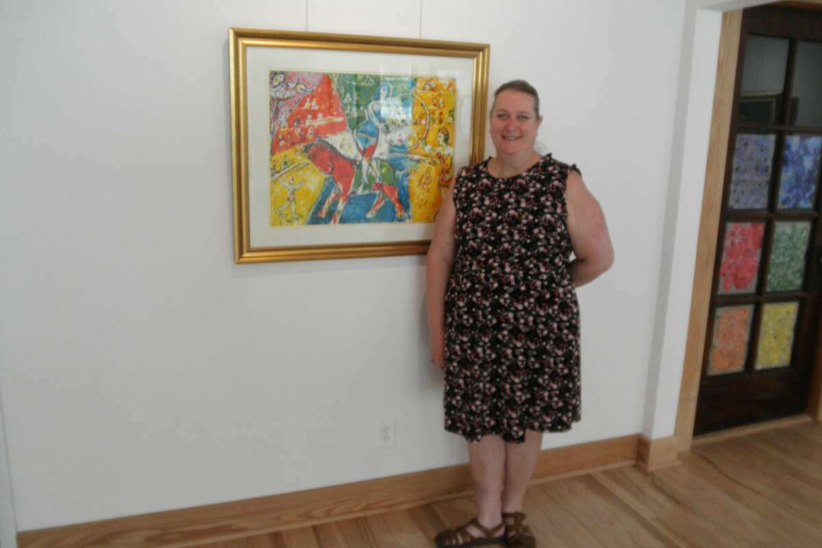 Paulette Juncker opens Ruddiblush Art Gallery, located at 321 River St.  At Manistee, in 2021.