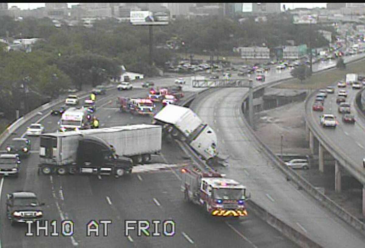 The accident occurred at I-10 and Frio.