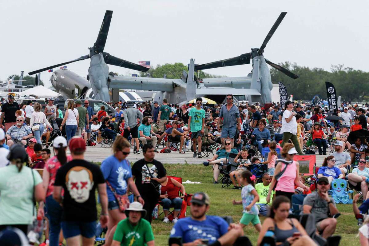Tens of thousands of people attended the Great Texas Airshow at Joint Base San Antonio-Randolph on Saturday.