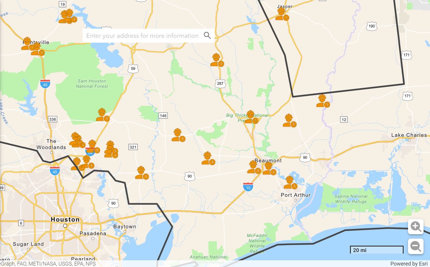 Entergy plans SE Texas outages this week