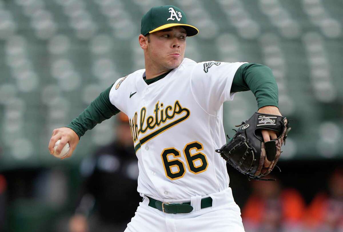 Daulton Jefferies takes the mound for the A’s at Oracle Park against the Giants’ Carlos Rodon as a two-game Bay Bridge Series opens in San Francisco. The series begins at 6:45 p.m. Tuesday on NBCSBA and NBCSCA, and on radio at 104.5 FM, 680 AM and 960 AM.