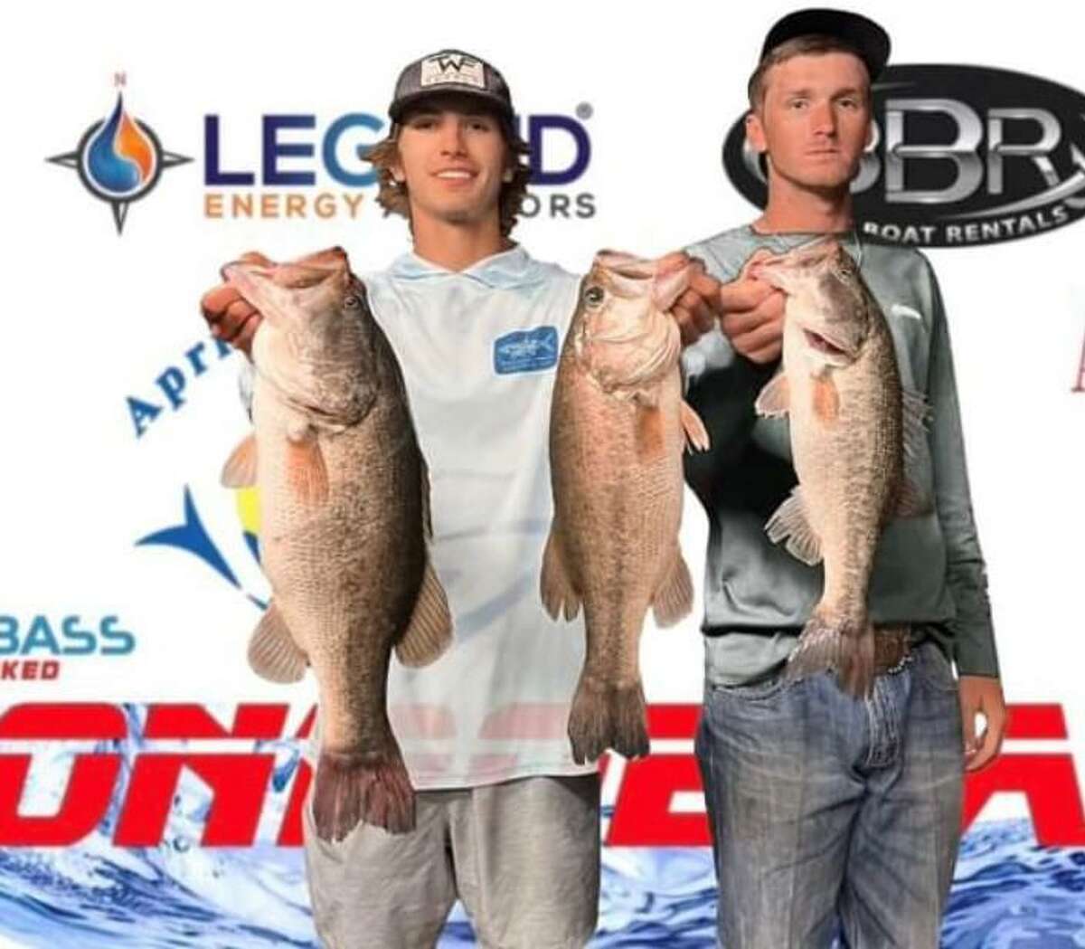 Cade Lipham and Blake Tesch came in third place in the CONROEBASS Tuesday Tournament with a stringer weight of 12.88 pounds.