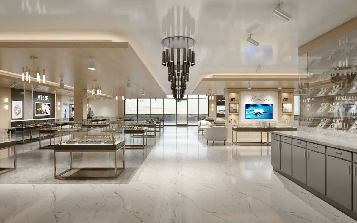 An artist rendering of renovations at the high-end I.W. Marks Jewelry Store in Bellaire.