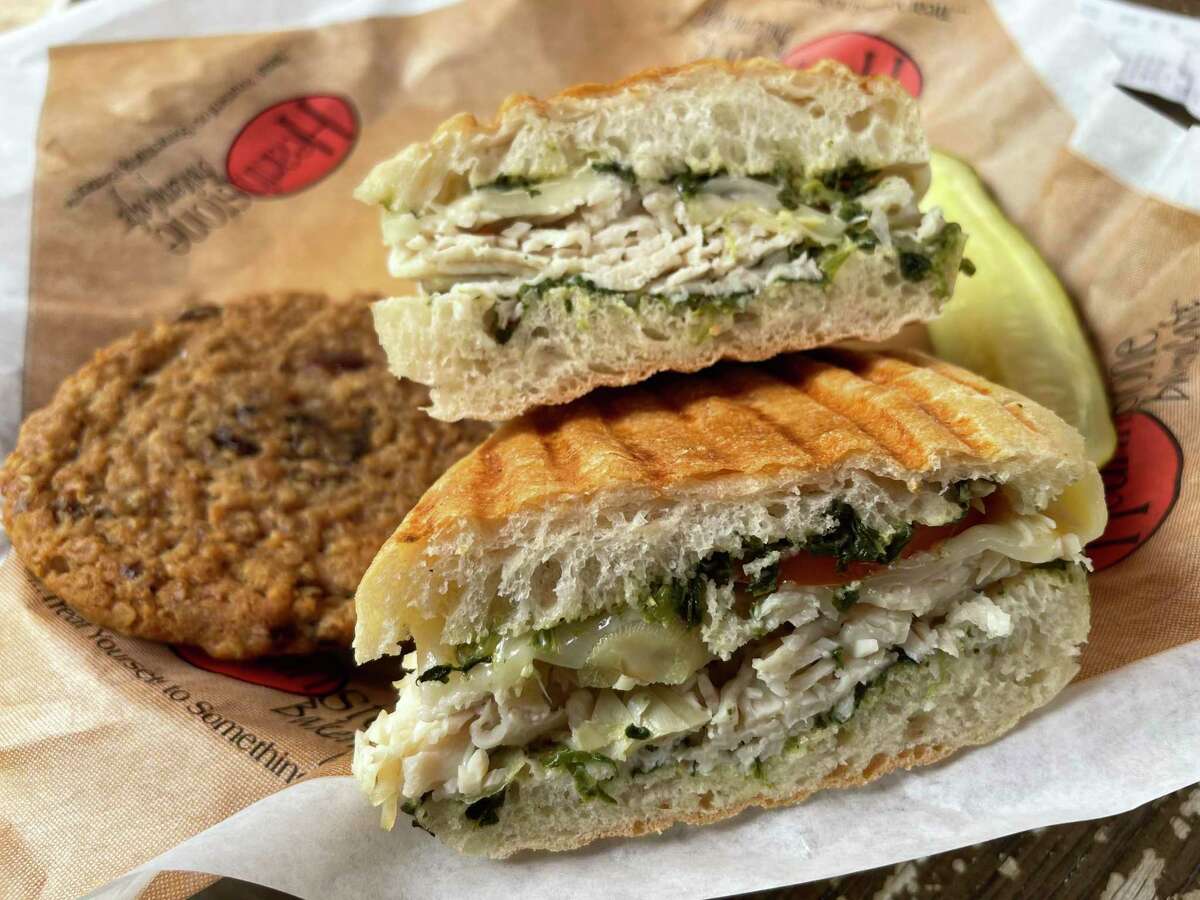 Hearthstone Bakery Cafe’s turkey artichoke panino is the top seller for the restaurant.