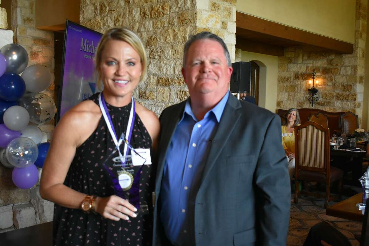 Former Boerne ISD graduate Michelle Beadle honored at Boerne Best Class of 2022 annual event. 