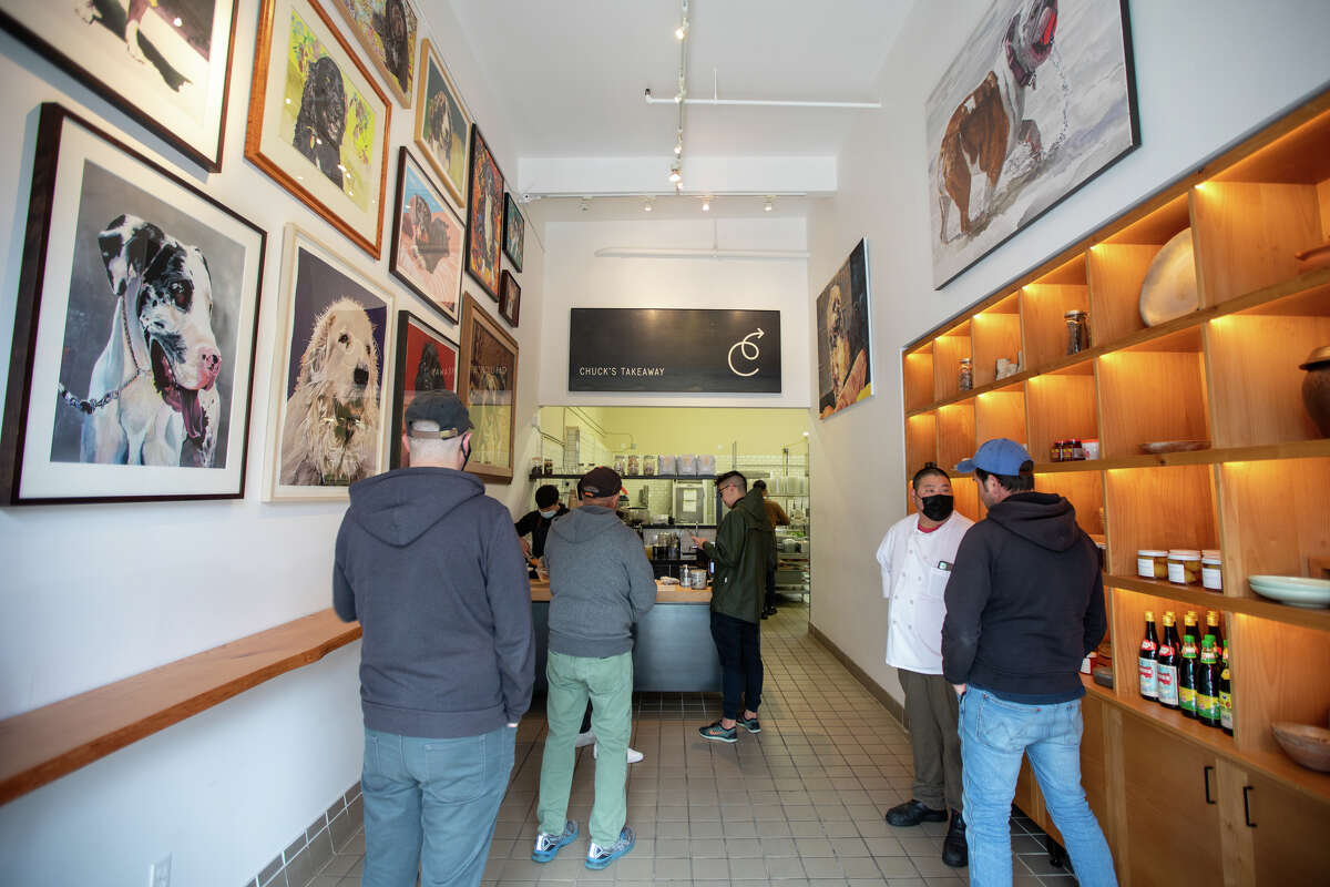 The interior of Chuck's Takeaway, a new takeout restaurant from Charles Phan, in San Francisco on April 21, 2022.