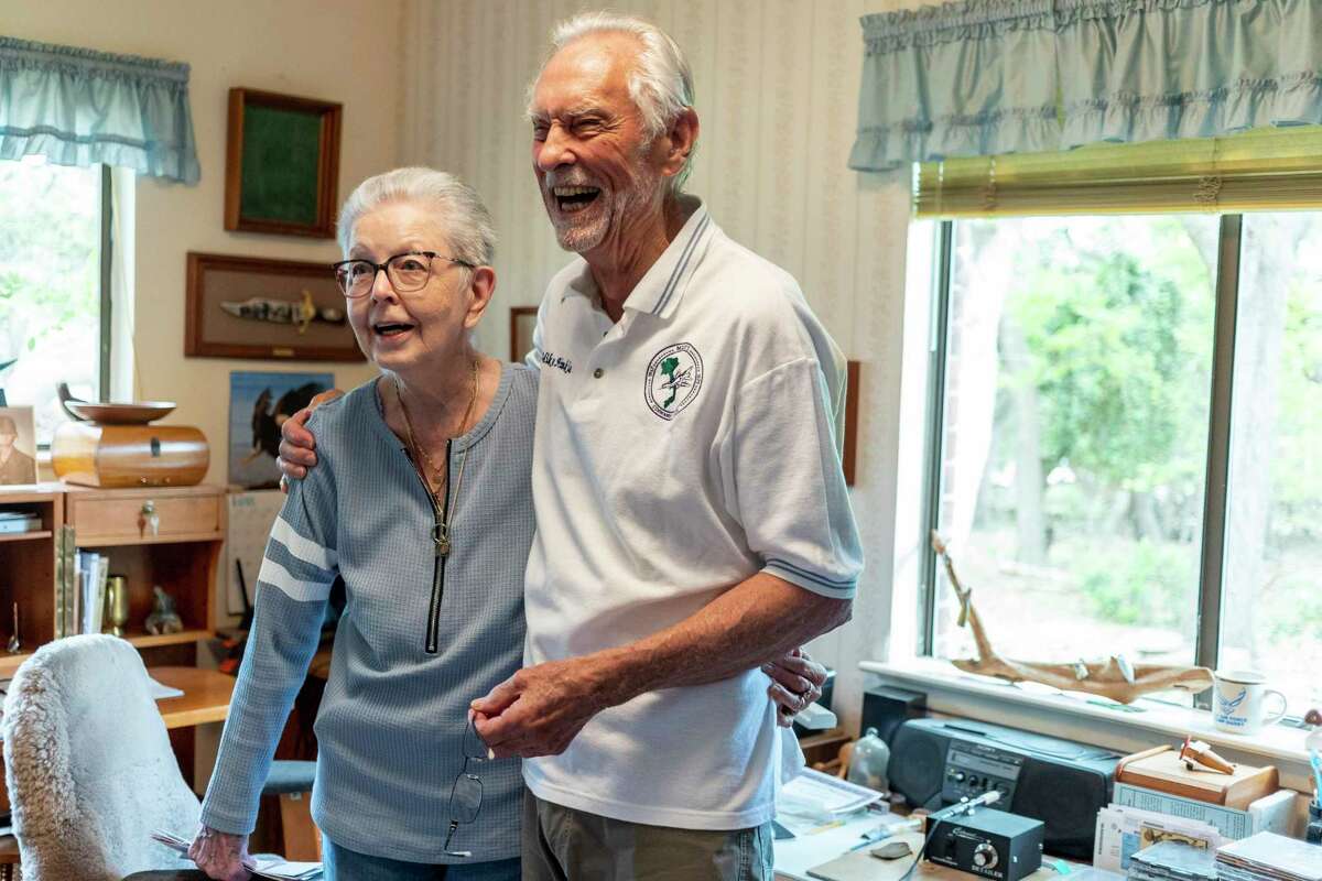 Juli and Mike Hinkle share a laugh together recently. Mike Hinkle said he joined the Misty program because he likes to play on the A Team, and Misty was the A Team.
