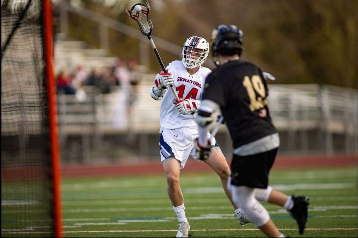 Brien McMahon’s Teddy Luthy tied the school record for points in a game with 11 on April 14 in an 18-0 win over Stamford. The junior broke it five days later with 13 in three quarters of a 19-6 win over Trumbull.