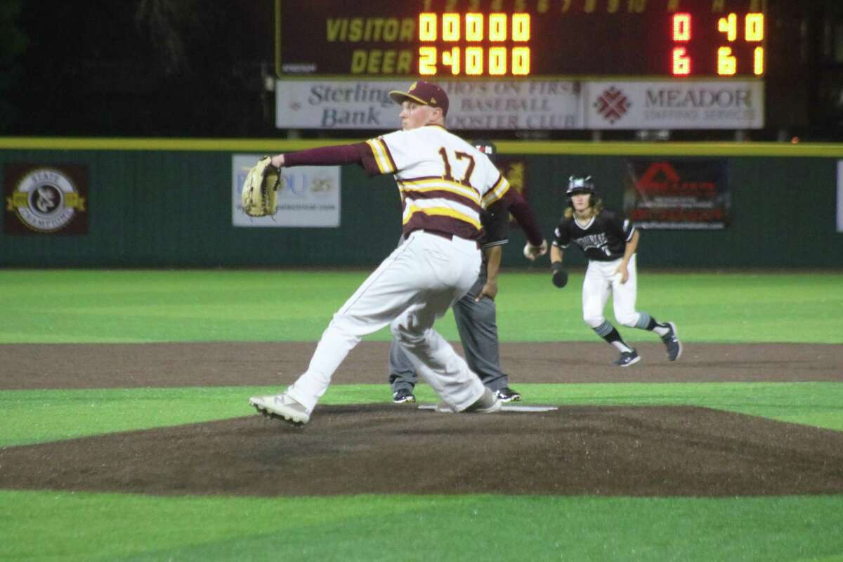 As evidenced by the row of zeroes on the scoreboard, Deer Park pitcher Preston Watkins was suburb on the hill Tuesday night for the newly-crowned district champions of 22-6A.