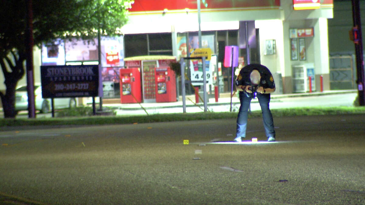 Five people were injured in a drive by shooting at a near