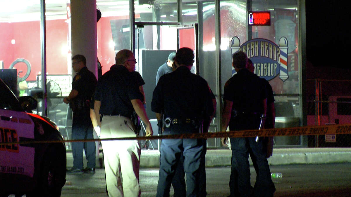 Five people were injured in a drive by shooting at a near