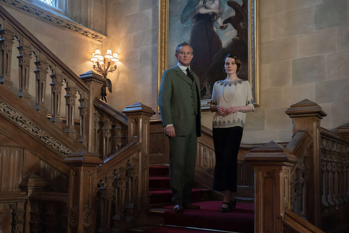 Hugh Bonneville stars as Robert Grantham and Michelle Dockery as Lady Mary in "Downton Abbey: A New Era."