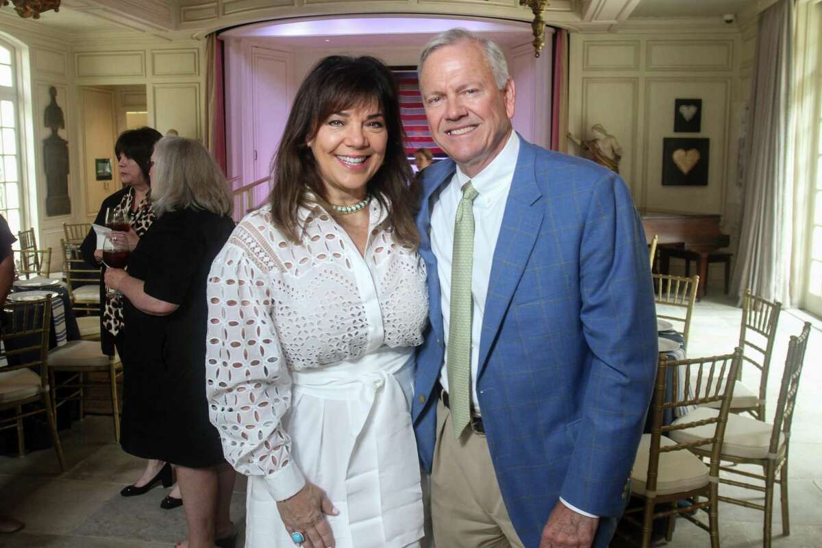 Terri and John Havens at the Celebration of Reading Authors' Luncheon in Houston on April 21, 2022.