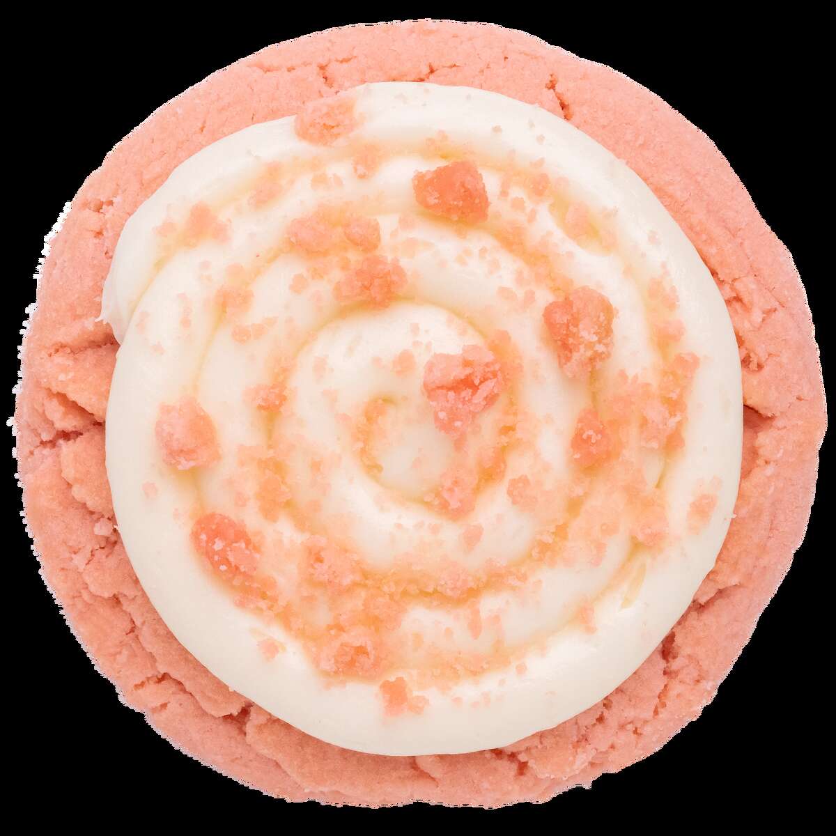 Pink velvet cookie from Crumbl Cookies