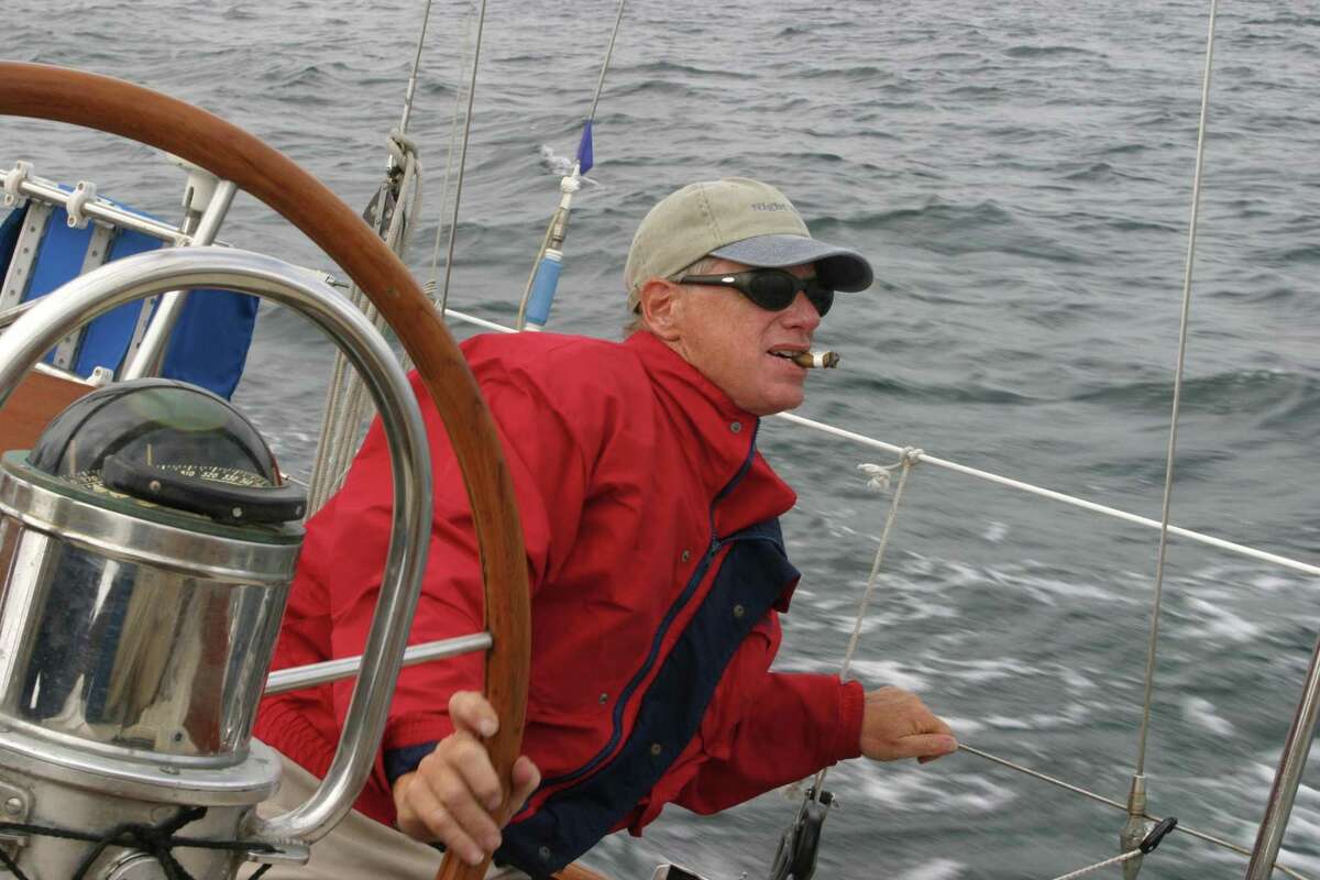 David Tunick at the helm in Sweden