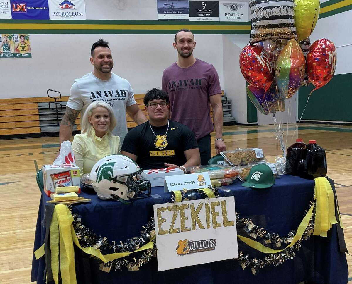 The Woodlands Christian Academy student Ezekiel Jurado signed with Texas Lutheran football on Wednesday, April 27, 2022 in The Woodlands.