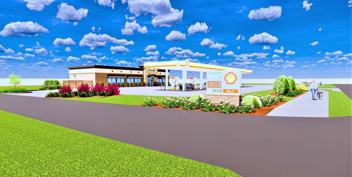 A rendering of the new service station proposed for Honor by Convenience Management.