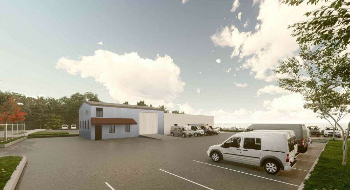 CNG is looking to operate its truck fleet at 112 South Water Street in Byram, as well as to construct a small office building there, as depicted in an artist’s rendering.