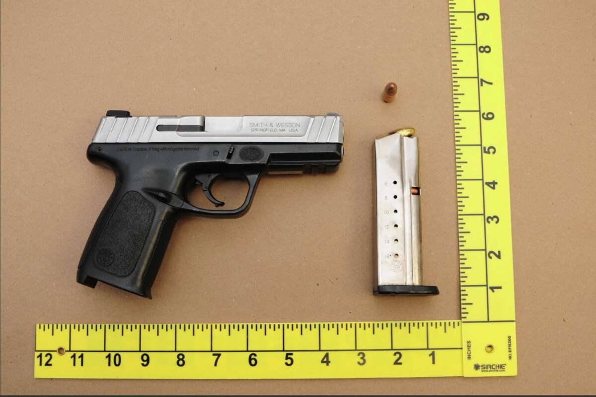 Albany Police said they discovered this loaded 9mm handgun on a teenage suspect on Wednesday, April 27, 2022. The 17-year-old was taken into custody following a shooting on Central Avenue on March 15, 2022.