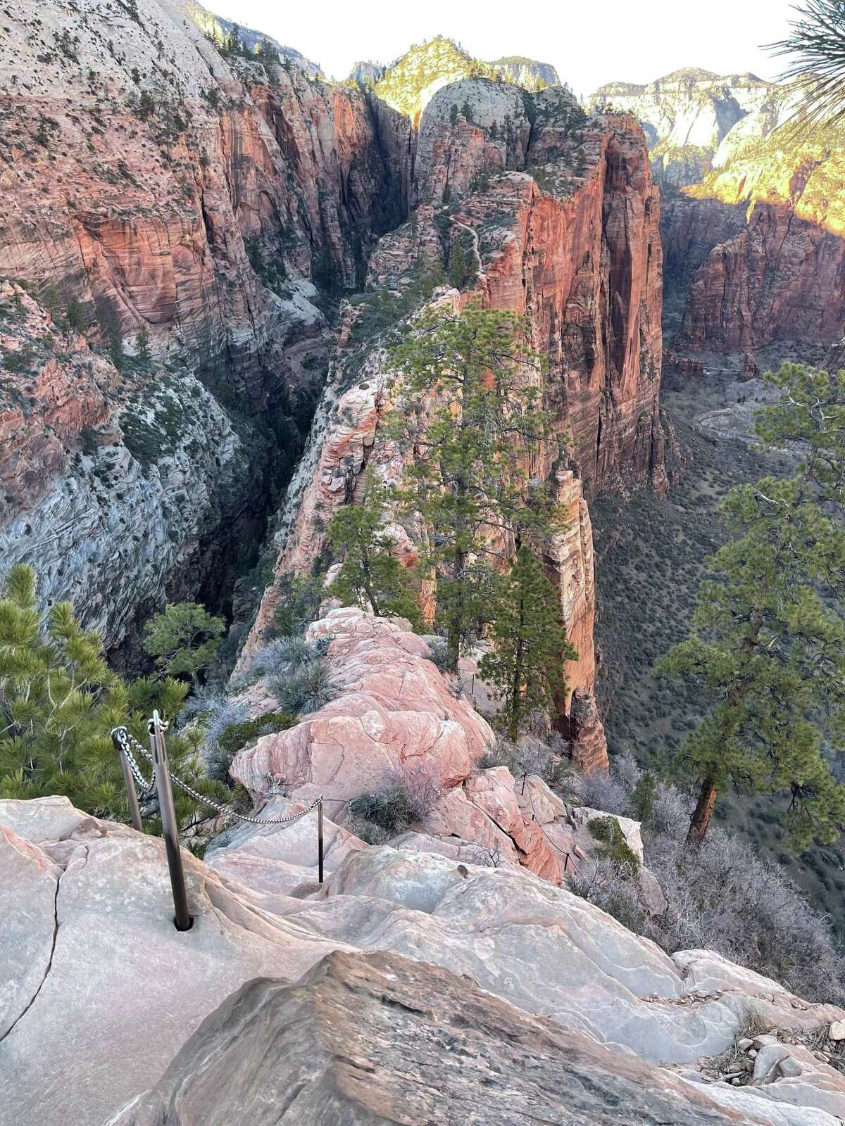 View on the way down from Angels Landin in Zion National Park