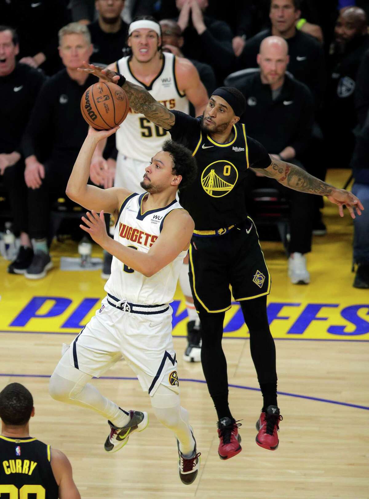 Warriors Jordan Poole and Gary Payton II go to a Giants game - Golden State  Of Mind