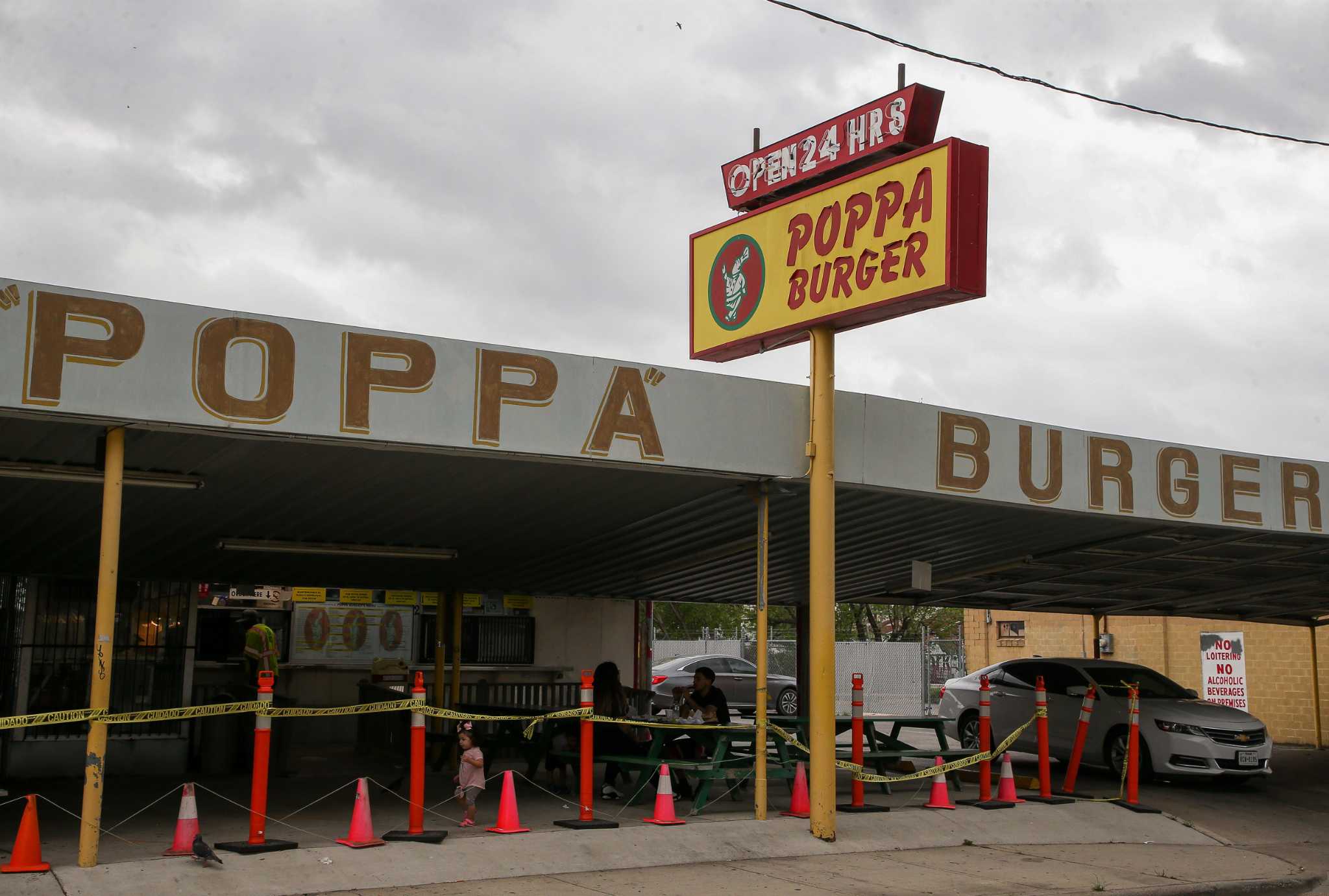 Poppa Burger - Houston, Texas, Opened in 1963. Open 24/7, 3…