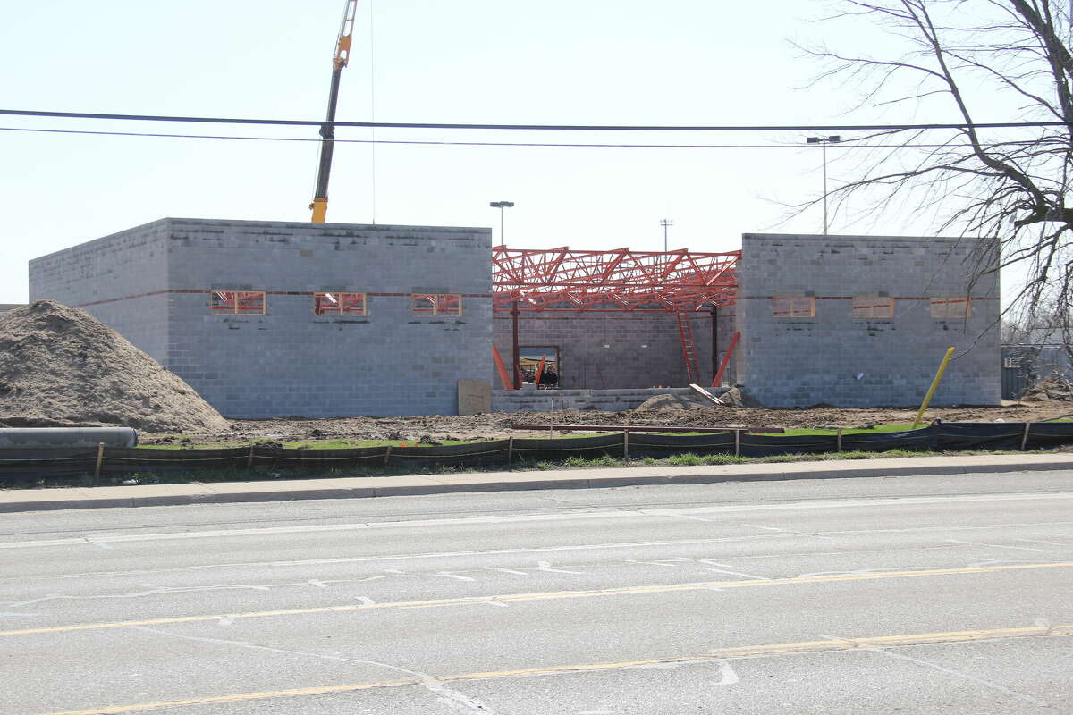 There will soon be a new Autozone location at the Huron Crest Plaza in Bad Axe, with work progressing over the past few months.