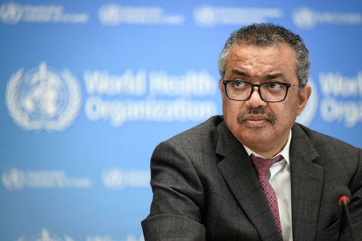 World Health Organization (WHO) Director-General Tedros Adhanom Ghebreyesus in Geneva on Oct. 18, 2021. The WHO says it has counted at least 169 cases across 12 countries of an unusual form of hepatitis, or liver inflammation, in children.