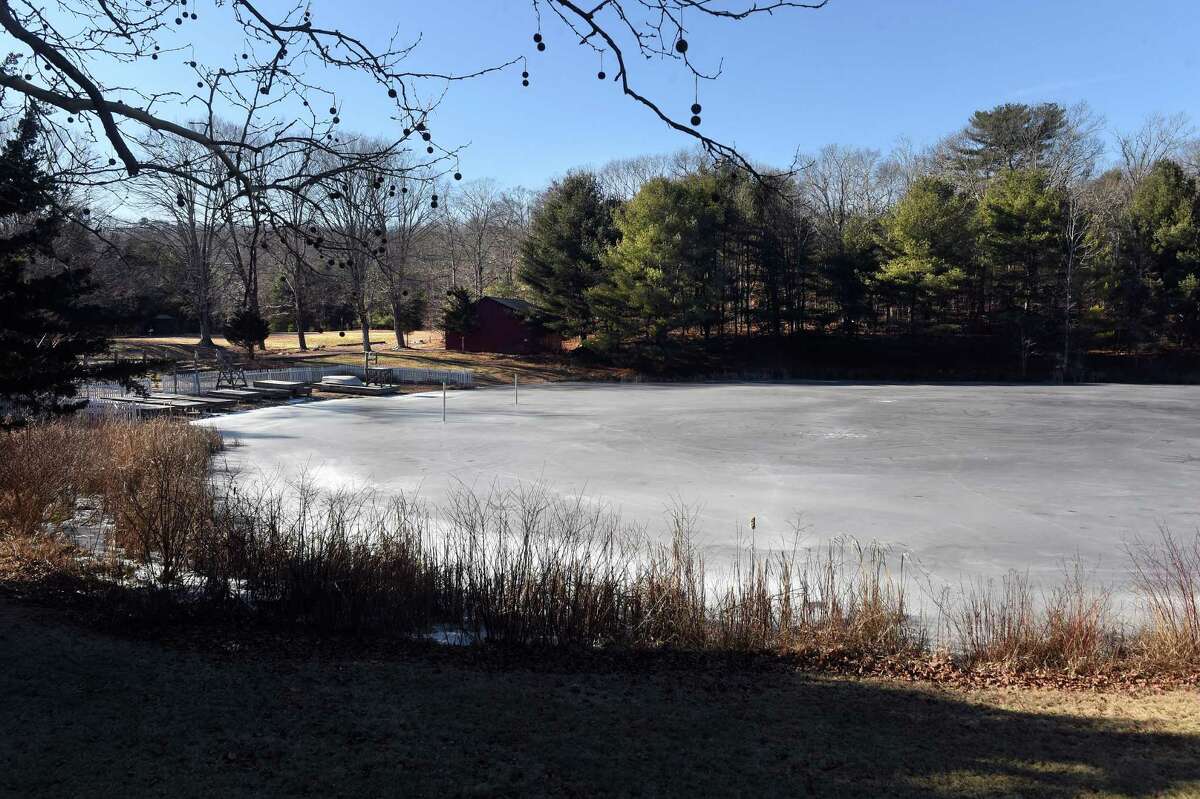 The lake at Deer Lake Scout Reservation in Killingworth photographed on January 27, 2022.