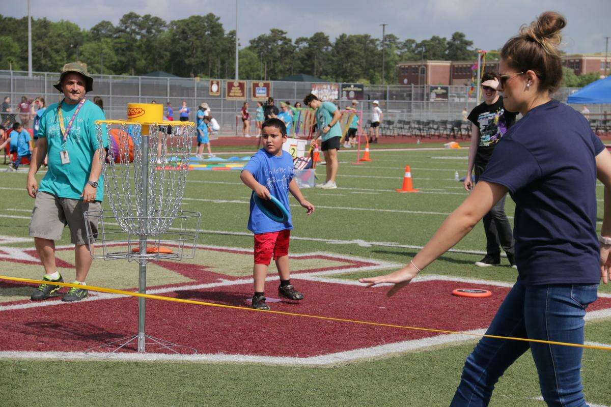 Hundreds of students took part in Magnolia ISD’s Special Services Track and Field Challenge Day in April at Magnolia West High School, the district announced in a news release.