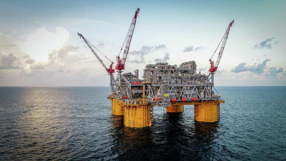 A Shell oil platform in the Gulf of Mexico. The Gulf of Mexico Gulf in symbolizes the changes that both the offshore sector and broader energy industry have gone through