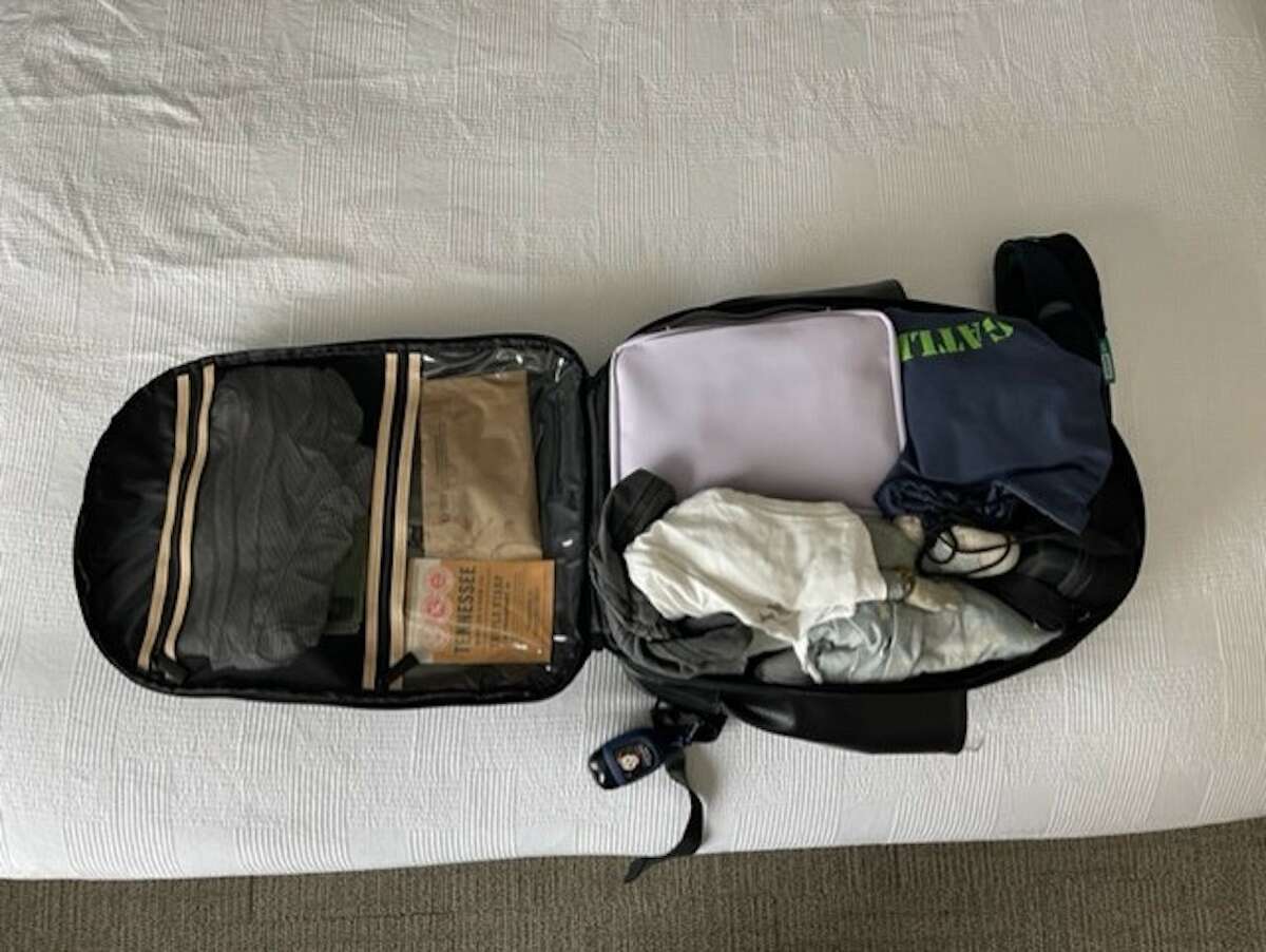 The Backpack fully unzips, which is a key feature for packing. You can see every inch of space when filling this up.