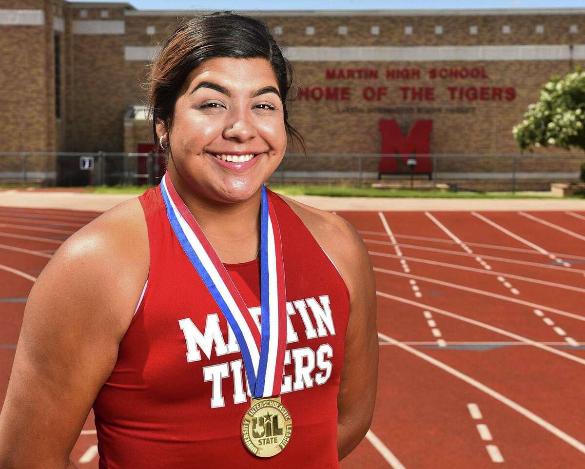 Martin’s Melanie Duron is ranked No. 1 in the state in Class 5A in the shot put heading into regionals this week.