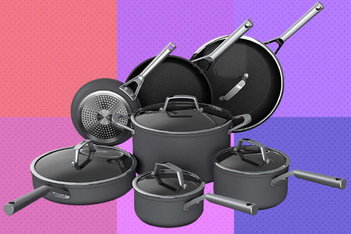 Ninja Foodi's NeverStick Premium 12-Piece Cookware Set is over $100 off on Amazon