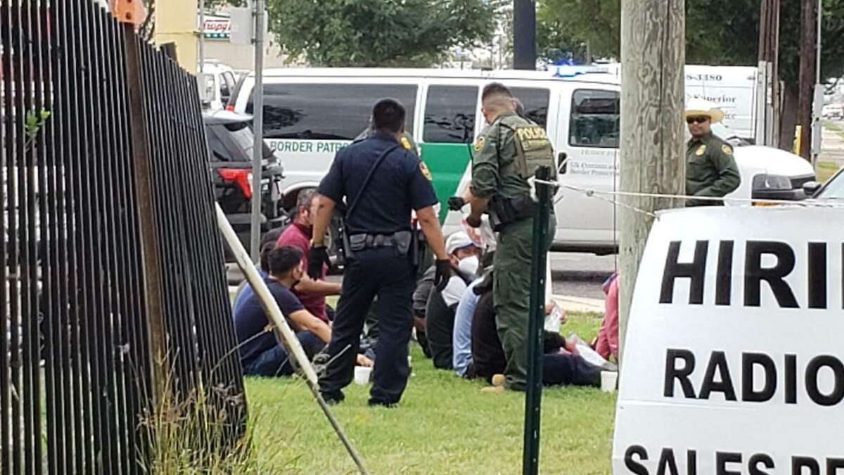 More than 70 migrants were apprehended following a traffic on a white box truck on Friday outside Lin’s Grand Buffet on San Dario Avenue.