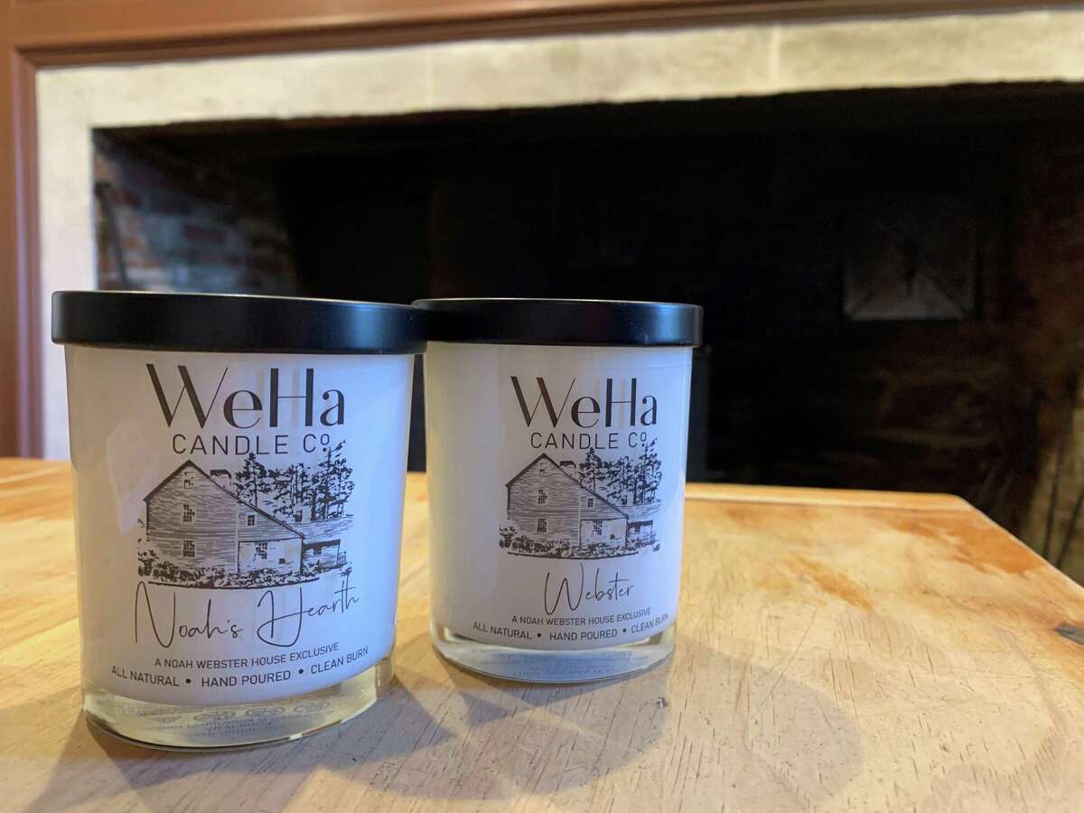 The Noah Webster House's new gift shop is partnering with some local businesses, like the WeHa Candle Company.