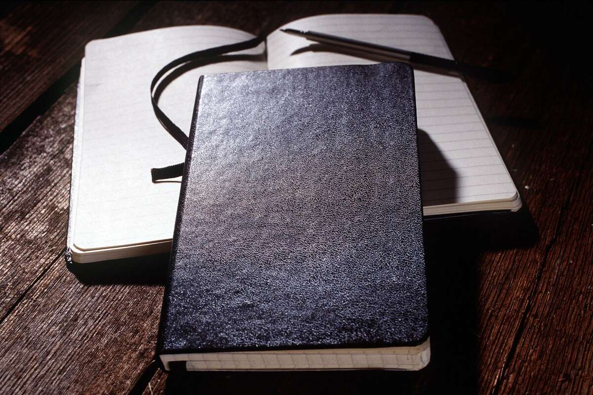 A moleskin notebook
