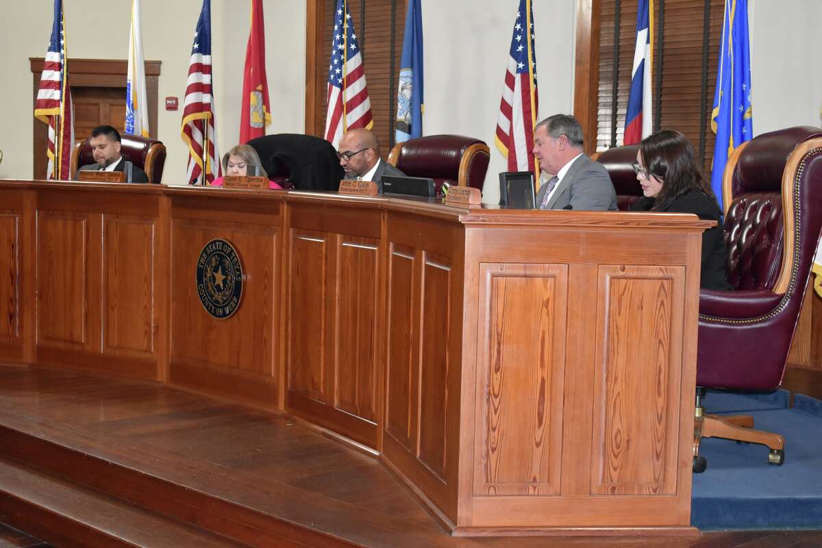 Pictured is the Webb County Commissioners Court on Monday, April 25, 2022.