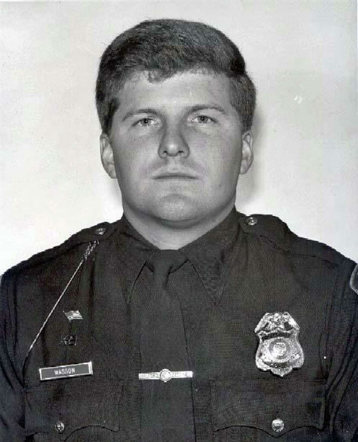 Milford Police Officer Daniel Wasson, 25, was fatally shot during a motor vehicle stop on Boston Post Road in Milford, Conn., on Sunday, April 12, 1987.