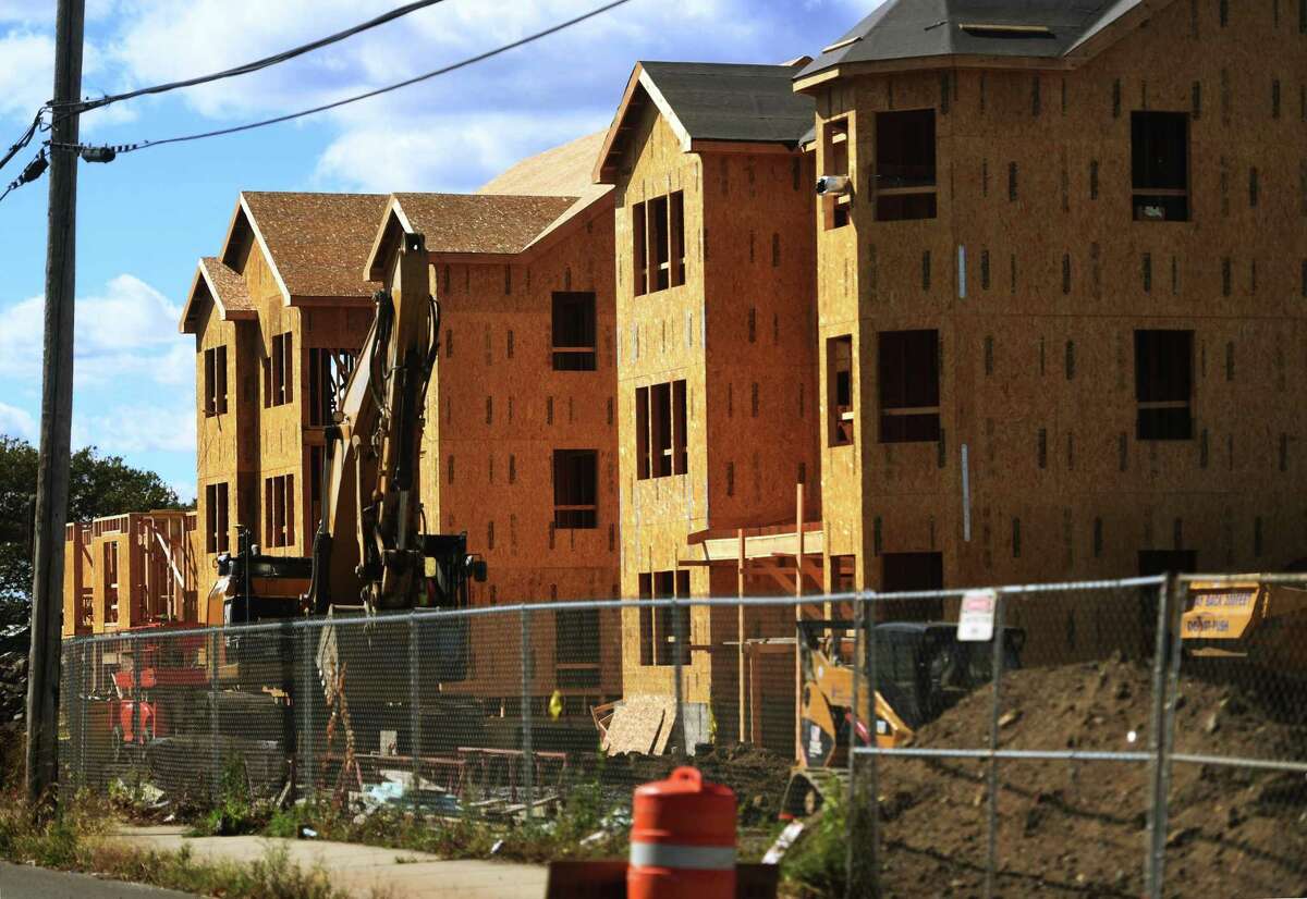 Construction on the new Windward Commons mixed income housing development on the site of the old Marina Village Public Housing complex in Bridgeport, Conn. on Wednesday, September 30, 2020.