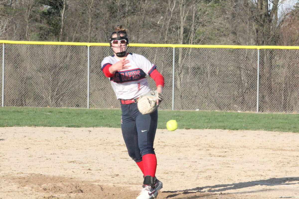 Rylie Haist threw a no-hitter on Friday for the Big Rapids Cardinals against Fremont.