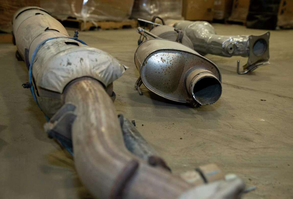 A sharp increase in stolen catalytic converters has occurred in recent months because the equipment is easy to steal from under motor vehicles and the air-pollution devices contain precious metals.
