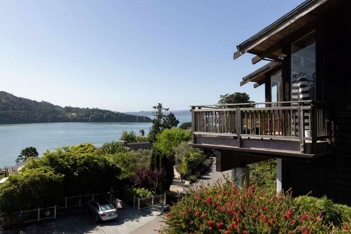 The view from Bob and Melissa Mischak’s deck of their home in Tiburon in April 2022. The Mischaks moved from Alameda to Tiburon and transferred their property tax base under Proposition 19, passed by voters in November 2020. They were the first people in Marin County to take advantage of this when it became effective April 1, 2021.