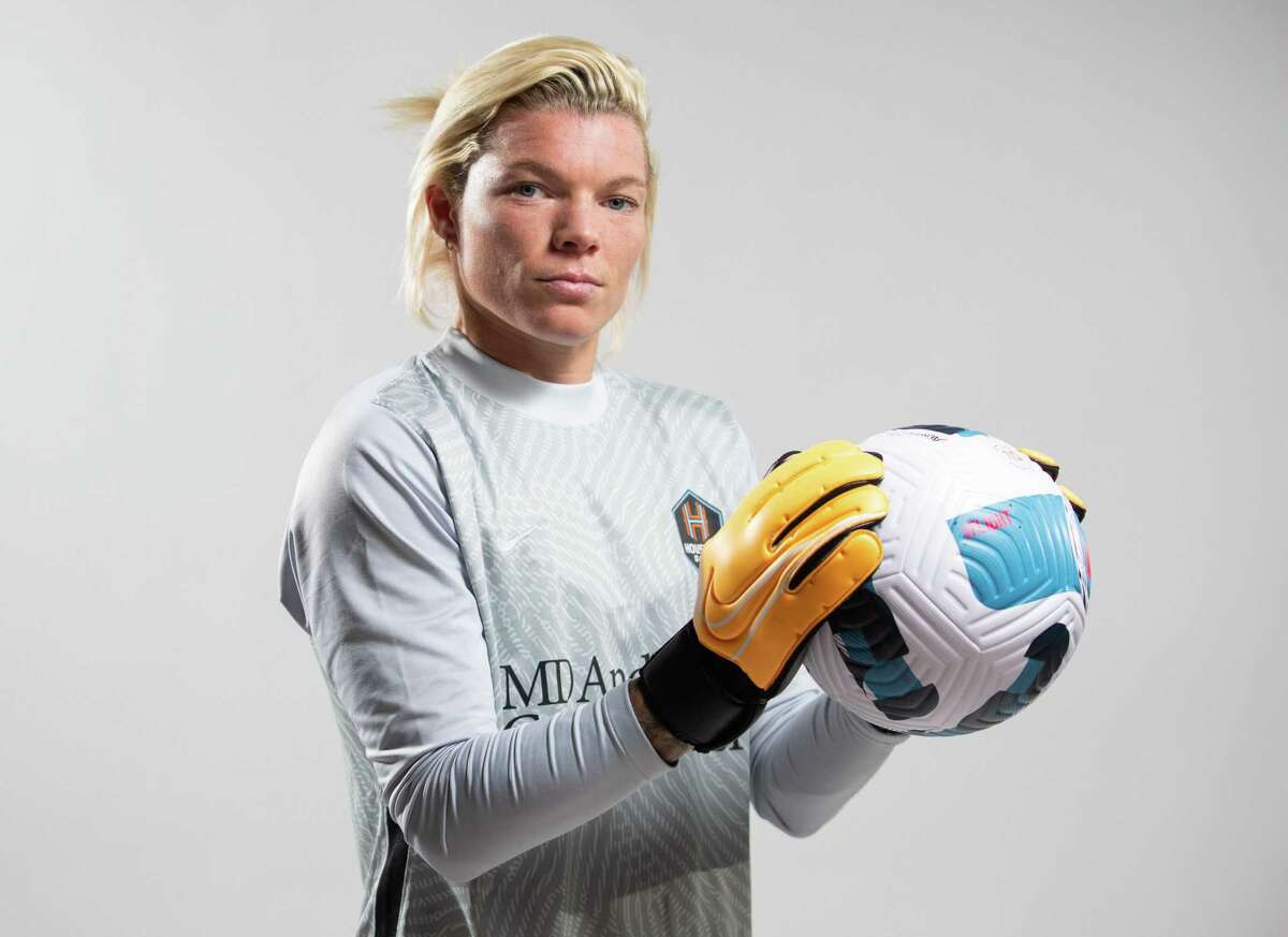 Houston Dash goalkeeper Jane Campbell said the team is trying to be ‘business as usual’ as it prepares for home opener after coach James Clarkson was suspended.