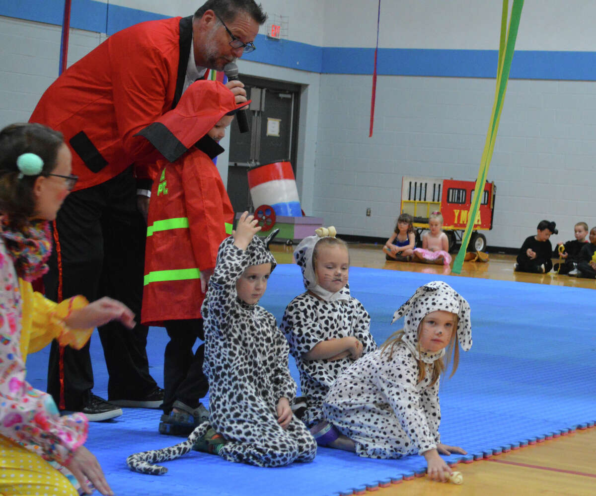 YMCA Preschool Circus returned to the Niebur Center in Edwardsville Friday for its 56th year after a two-year hiatus due to the COVID-19 pandemic. 