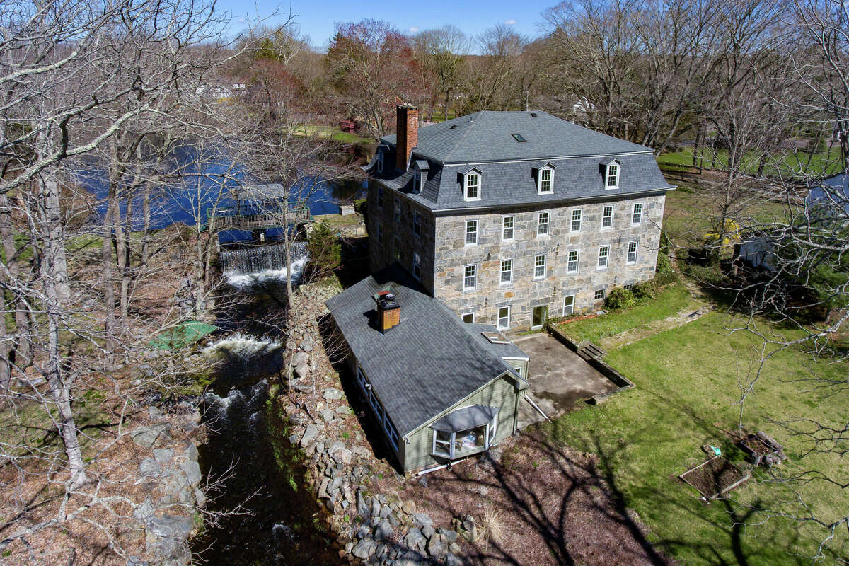 The home on 108 Sill Lane in Old Lyme, Conn. was previously a textile mill before it was turned into a private residence. 