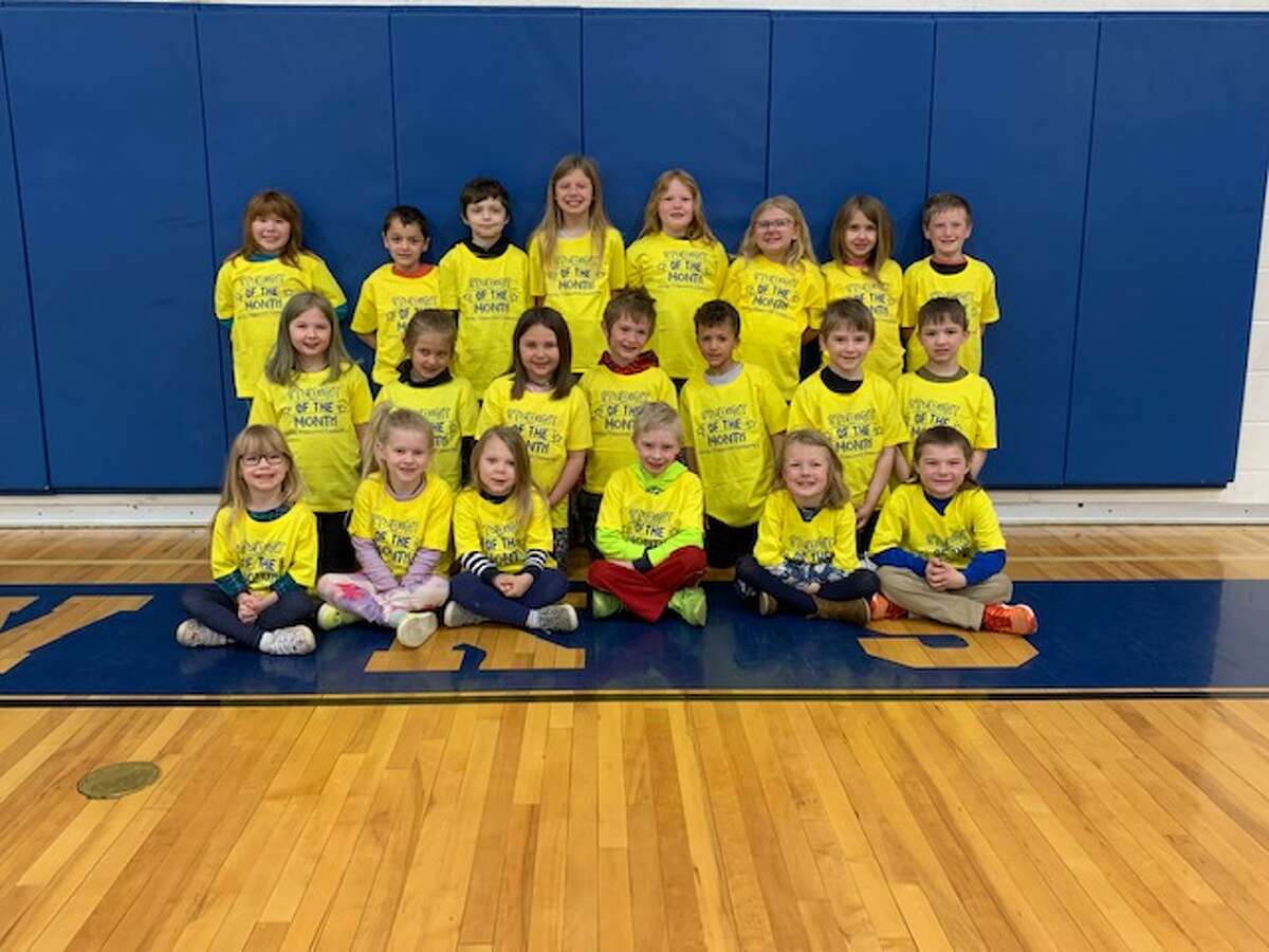 Morley Stanwood Elementary recently named its Students of the Month for March. Here are students from kindergarten through second grade: Back row, Charleigh Robison, Kendal Adams-Watson, Maxwell Ecker, Dakota John, Cassandra Fuller, Raegin Prescott, Aerin Moline and Miles Franklin; middle row, Payton Belfast, Rebecca Doxtater, Avery Jones, Sawyer Quint, David Obert, Cody Snyder and Finnley Nietering; and front row, Ivory Peacock, Lillian Clark, Scarlett Phillips, Ezra Kurtz, Ella Rousseau, and Robert Rushmore. Not pictured is Trenton Parker and Jax Ahrens.